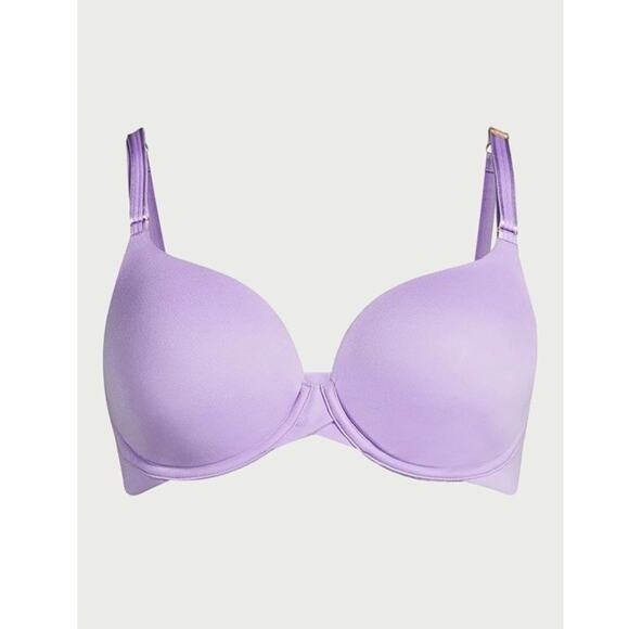 Women's Joyspun Flexible Full coverage T-Shirt Bra Adjustable Size 36DDD Purple - Picture 4 of 4